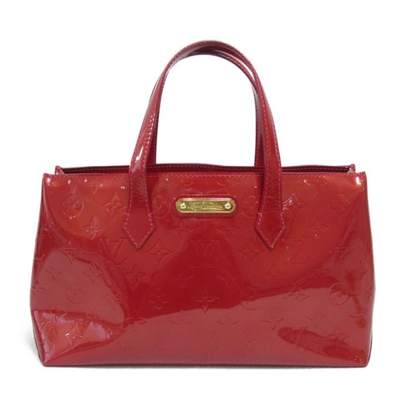 LOUIS VUITTON Wilshire PM Hand bag Monogram Vernis Pomme D’amour Us... - Picture 1 of 11